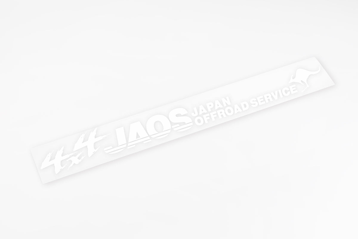 JAOS RACING LETTER WHITE STICKER B654003