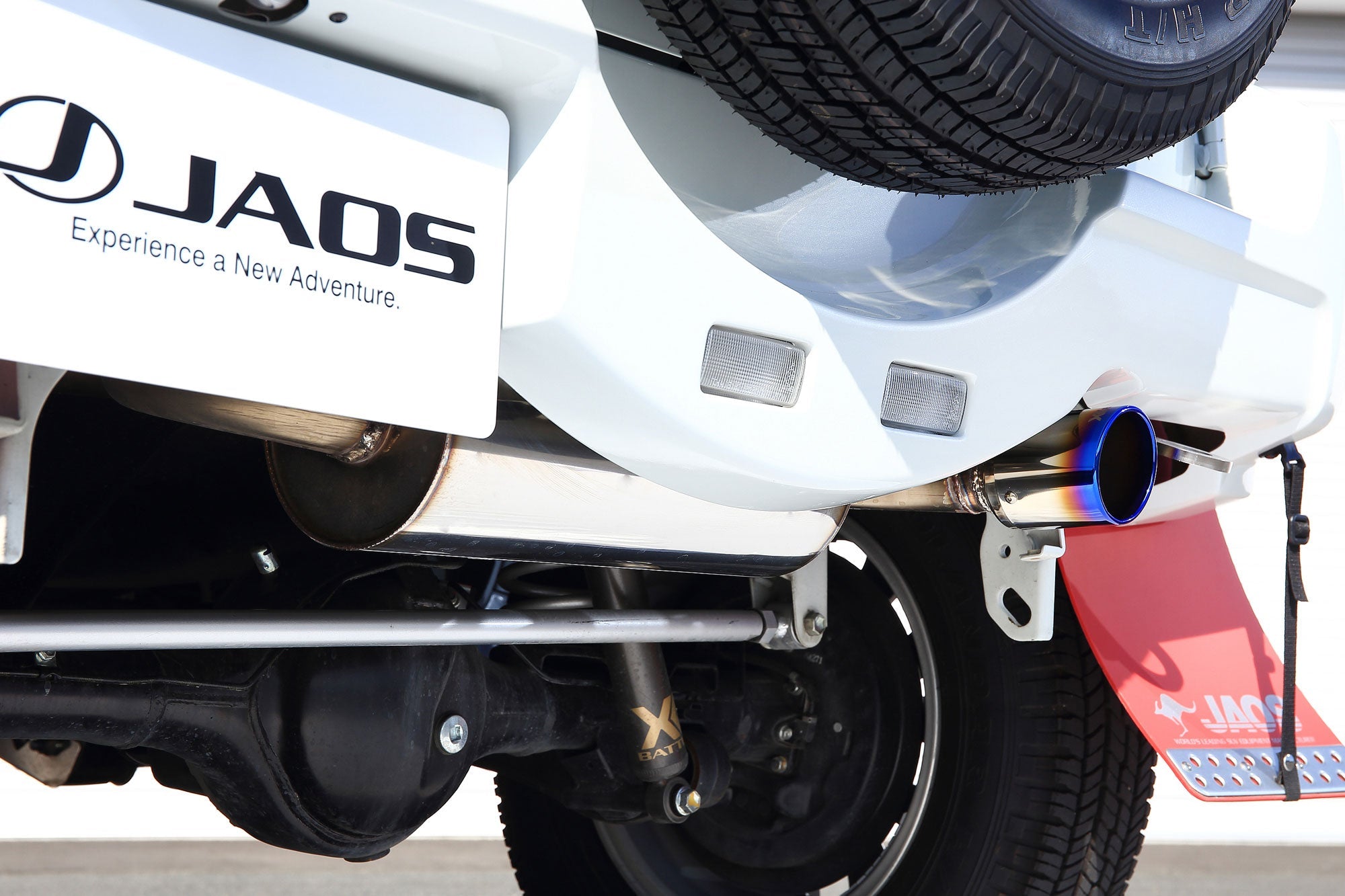 JAOS BATTLEZ MUFFLER ZSTI TITANIUM TAIL FOR REAR SPORTS COWL FOR SUZUKI JIMNY JB33 JB43 B702517TA