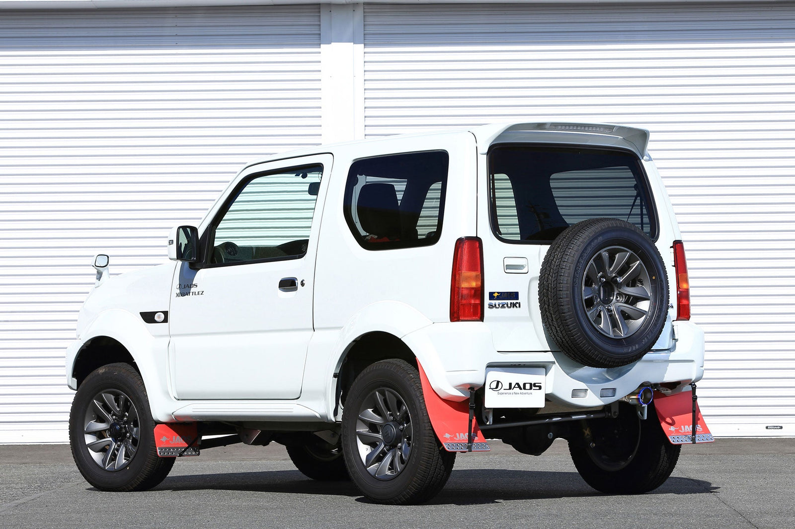 JAOS BATTLEZ MUFFLER ZSTI TITANIUM TAIL FOR REAR SPORTS COWL FOR SUZUKI JIMNY JB33 JB43 B702517TA