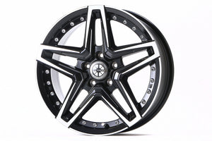 JAOS ASTELLA CM-0317X7.5J 44 5H127.0 BLACK POLISH WHEEL FOR JEEP WRANGLER JK B878E775PB