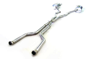 KREISSIEG FIRST CAT-BACK F1 SOUND VALVETRONIC EXHAUST SYSTEM STAINLESS STEEL BILLET FLOATING CURL TAIL SANDBLASTED KSG LOGO MARK FOR BMW E64 CABRIOLET M6 BME63-01-STAINLESSBILLET-E64