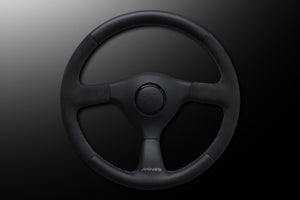 MINE'S LEATHER STEERING WHEEL FOR NISSAN SKYLINE GT-R BNR32 MINES-00164
