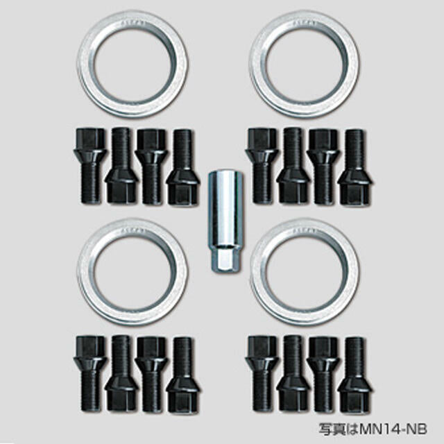 ENKEI BOLT KIT FOR IMPORT CARS BLACK TYPE MF-14NB MF-14NB