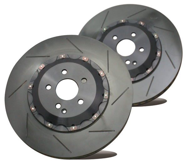 BIOT REPLACEMENT GOUT 2-PIECE FRONT ROTOR BLACK DRILLED VER 2 FOR LEXUS LC500 500H URZ100 GWZ100 BR.R2.GLX15F-BLACK-VER2