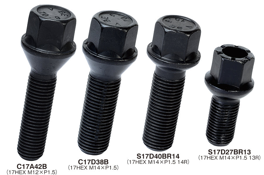 KYO-EI 17HEX 60 DEG TAPER SEAT (BLACK) M14xP1.25 C17F33B