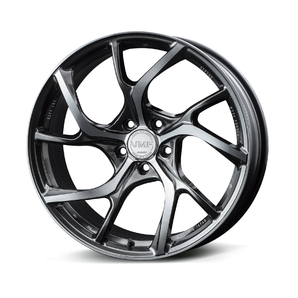 RAYS VMF C-01 19X8J +45 5X112 DIAMOND CUT SHINING BLACK METAL (HX) 12989804520HX