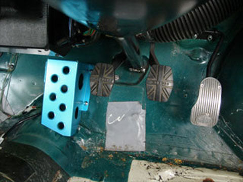 LAILE BEATRUSH DRIVER'S FOOTREST BLUE For ROVER MINI XN12 C40032DR