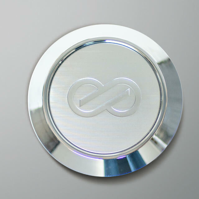 ENKEI PERFORMANCELINE CENTER CAP MIDDLE TYPE SILVER HAIRLINE CAP89B-S