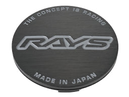 RAYS VERSUS ATTACHED CENTER CAP NO.50 GENERAL CAP V3 BK-HAIRLINE-GR FOR  61020000006BK