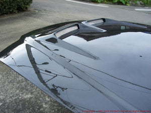 FEEL'S HONDA TWINCAM LIGHTWEIGHT BONNET (WITH AIR DUCT) PLAIN WEAVE CARBON FOR HONDA ACCORD WAGON CF7 FEELS-00169