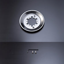 SSR CLS CENTER PLATE (SMALL)+SCREW WRENCH SETTITANIUM SILVER PARTS351TSI