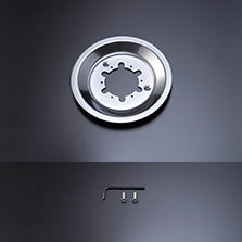 SSR CLS CENTER PLATE (LARGE)+SCREW WRENCH SETTITANIUM SILVER PARTS352TSI