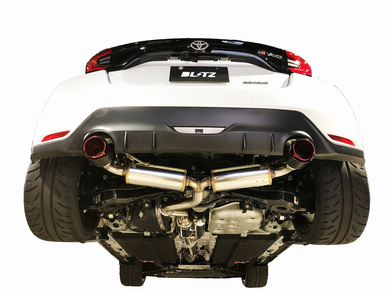 BLITZ NUR-SPEC CUSTOM EDITION STYLED EXHAUST CARBON For TOYOTA GR YARIS GXPA16 63196C