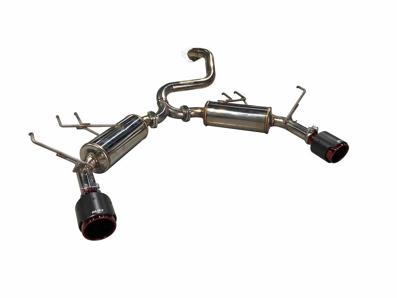 BLITZ NUR-SPEC CUSTOM EDITION EXHAUST SYSTEM CARBON FOR HONDA VEZEL RU1 63184C