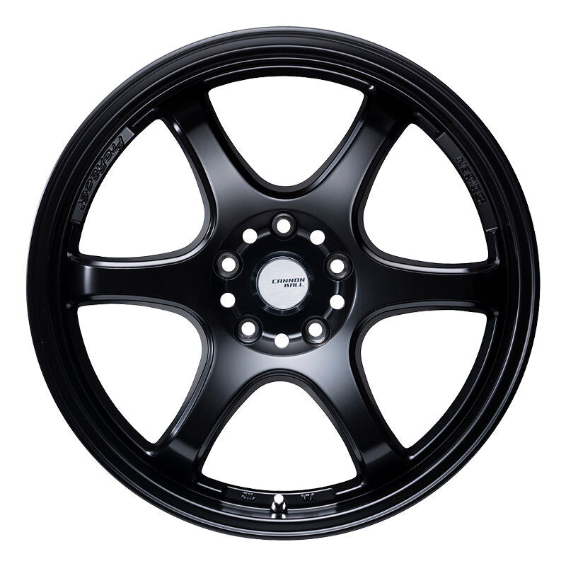 5ZIGEN CANNON BALL 15X5.5 +45 4-100 SEMI GLOSS BLACK CAB5554540SB