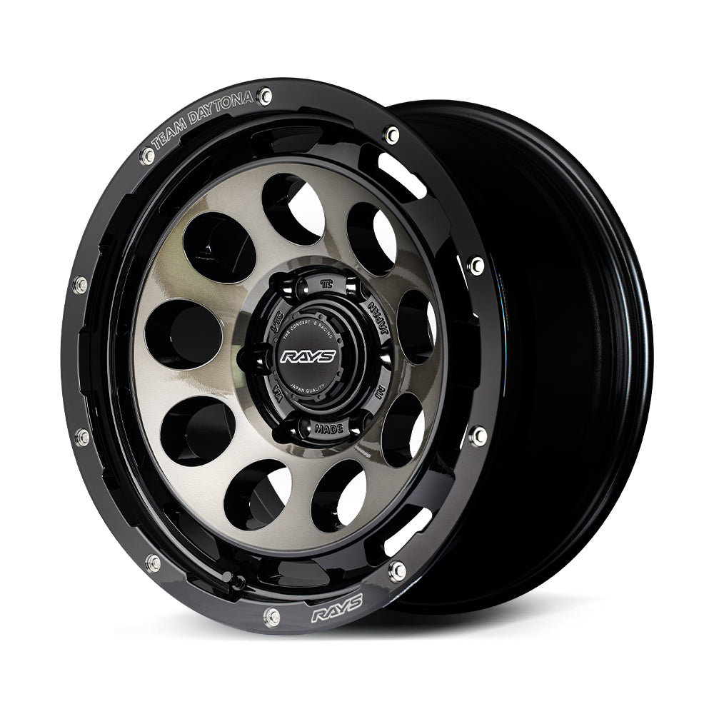 RAYS TEAM DAYTONA D9 17X8.5J +-10 6X139.7 BLACK/DISC CLEAR SMOKE (BEL) FOR  38257857014BEL