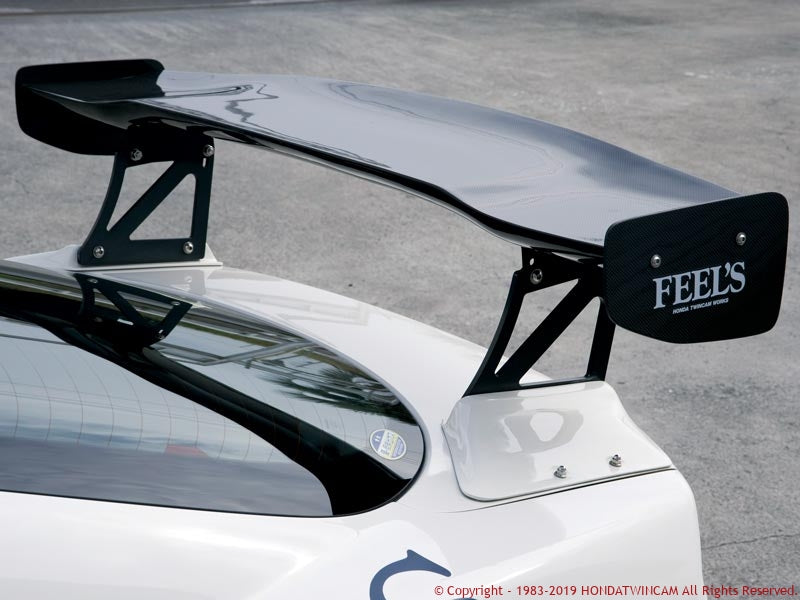 FEEL'S HONDA TWINCAM 3D PLAIN CARBON GT WING FRP BRACKET 1600 225-255 FOR HONDA INTEGRA DC5 TYPER FEELS-00698