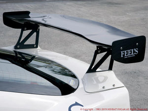 FEEL'S HONDA TWINCAM 3D PLAIN CARBON GT WING FRP BRACKET 1600 270-300 FOR HONDA INTEGRA DC5 TYPER FEELS-00710
