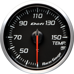 DEFI RACER GAUGE STYLE98 HOMMAGE TEMPRETURE 30 TO 150°C BLACK DF16904