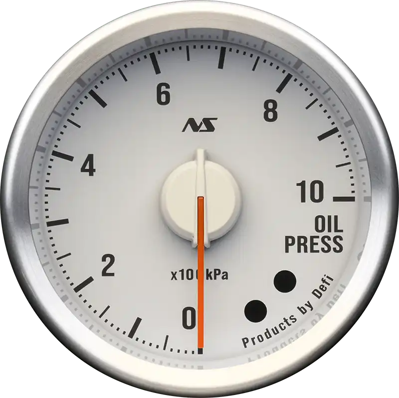 DEFI DEFI-LINK METER ADVANCERS RS II WHITE 90S RED HYDRAULIC PRESSURE (0KPA-1000KPA) GAUGE Φ52 DF20704