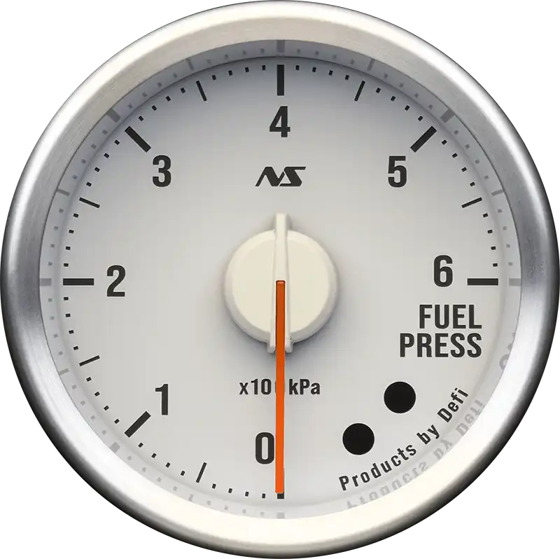 DEFI DEFI-LINK METER ADVANCERS RS II WHITE 80S GREEN FUEL PRESSURE (0KPA-600KPA) GAUGE Φ60 DF21503