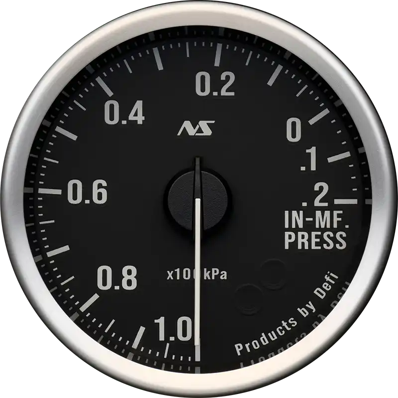 DEFI DEFI-LINK METER ADVANCERS RS II BLACK 80S GREEN INTAKE MANIFOLD PRESSURE (-100KPA-20KPA) GAUGE Φ60 DF21301