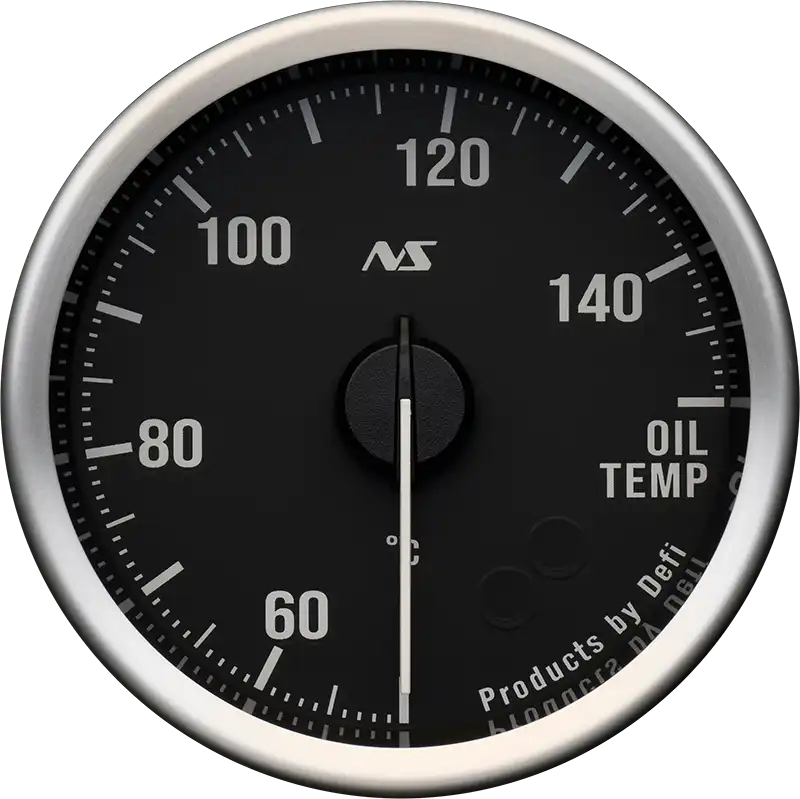DEFI DEFI-LINK METER ADVANCERS RS II BLACK 70S WHITE OIL TEMPERATURE (50°C to 150°C) GAUGE Φ60 DF21602