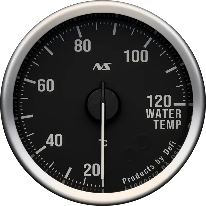 DEFI DEFI-LINK METER ADVANCERS RS II BLACK 80S GREEN WATER TEMPERATURE (20°C to 120°C) GAUGE Φ60 DF21701