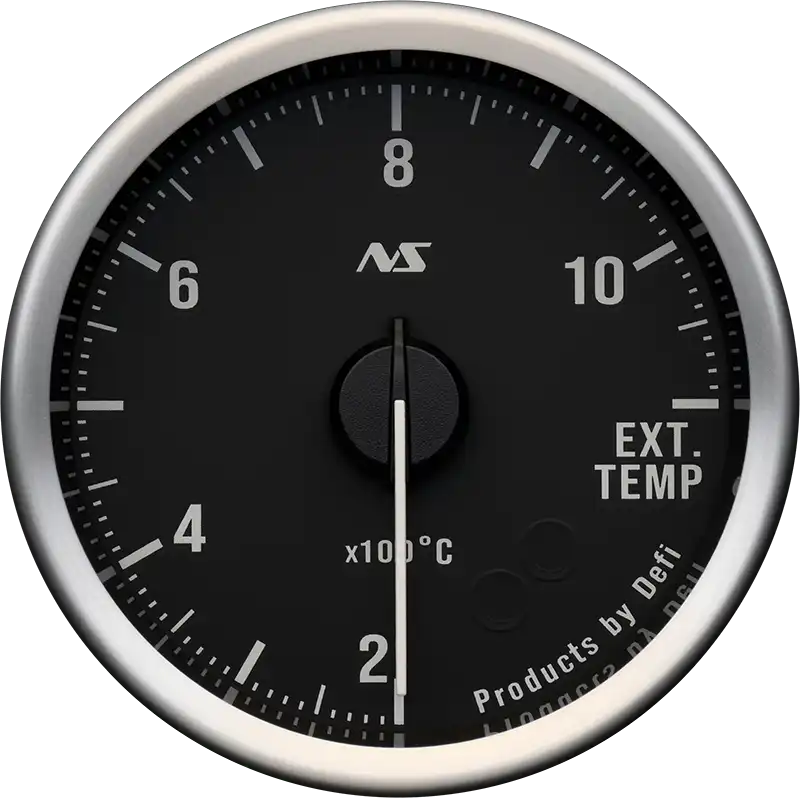 DEFI DEFI-LINK METER ADVANCERS RS II BLACK 80S GREEN EXHAUST TEMPERATURE (200°C to 1100°C) GAUGE Φ52 DF21101
