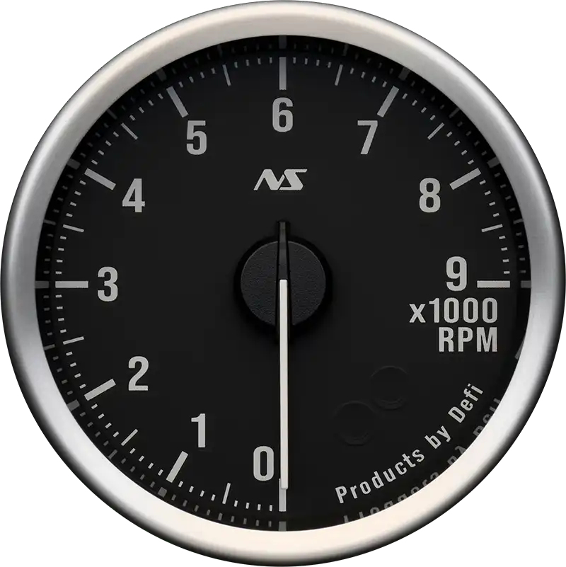 DEFI DEFI-LINK METER ADVANCERS RS II BLACK 70S WHITE TACHOMETER (0RPM-9000RPM) GAUGE Φ60 DF21902