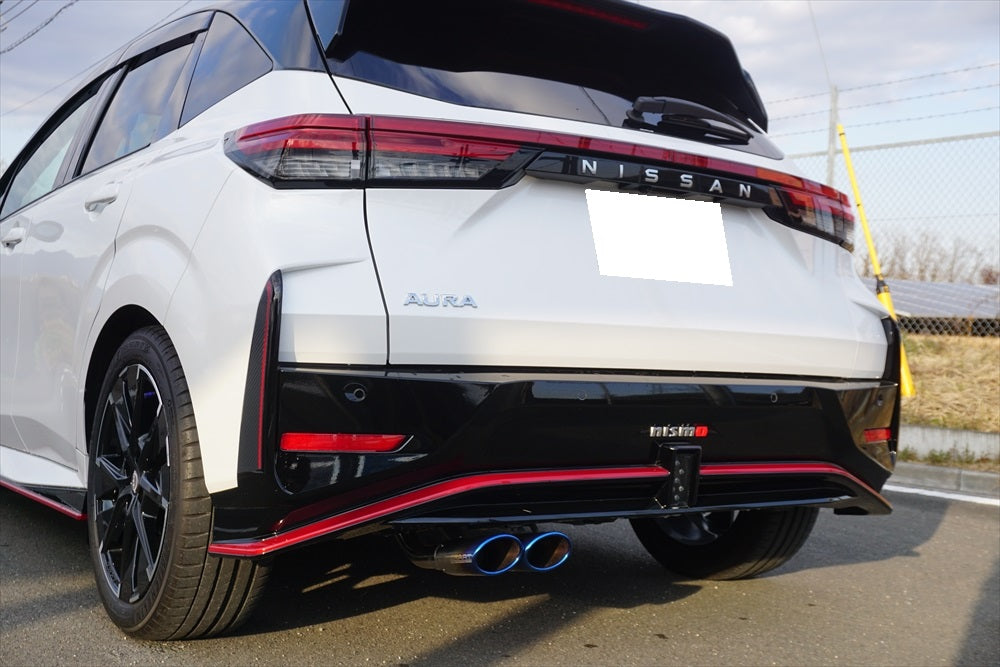 EXART ONE MUFFLER TITANIUM OVAL TAIL (110MM X 70MM) EXHAUST EXHAUST FOR NISSAN AURA NISMO 6AA-FE13 HR12DE EA02-NS102-T