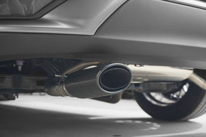 EXART ONE MUFFLER STAINLESS STEEL OVAL TAIL (120MM X 85MM 2 PIECES) EXHAUST EXHAUST FOR TOYOTA COROLLA CROSS 6AA-ZVG11 HYBRID 2ZR-FXE 2ZR-1NM-1MM EA02-TY115-S