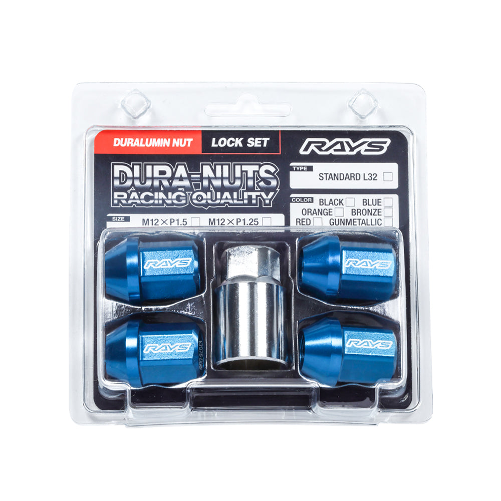 RAYS DURA-LOCK ONLY L32 STRAIGHT M12X1.5 BLACK 74020001141BK