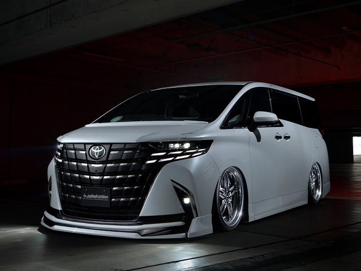 ADMIRATION DEPORTE FRONT HALF SPOILER UNPAINTED FOR TOYOTA ALPHARD 40 ADMIRATION-00002