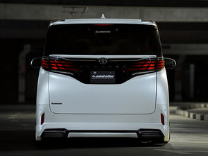 ADMIRATION DEPORTE REAR HALF SPOILER FOR MUFFLERLESS VEHICLES UNPAINTED FOR TOYOTA ALPHARD 40 45 ADMIRATION-00012