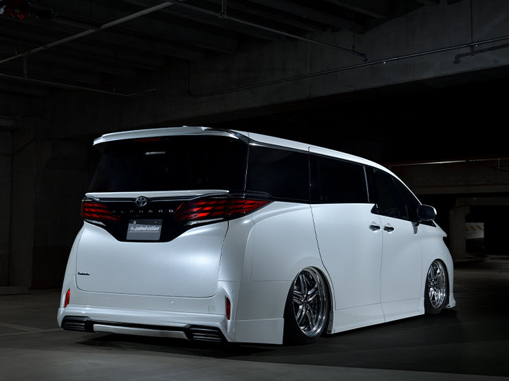 ADMIRATION DEPORTE REAR HALF SPOILER FOR MUFFLERLESS VEHICLES PAINTED (TWO-TONE) FOR TOYOTA ALPHARD 40 45 ADMIRATION-00014