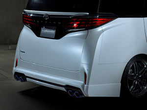 ADMIRATION DEPORTE REAR HALF SPOILER FOR DUAL EXHAUST (LEFT & RIGHT) UNPAINTED FOR TOYOTA ALPHARD 40 45 ADMIRATION-00009