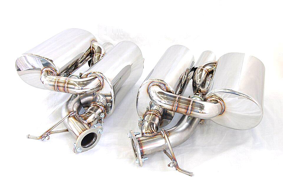 KREISSIEG FIRST CAT-BACK F1 SOUND VALVETRONIC EXHAUST SYSTEM TITANIUM FLOATING CURL TAIL SANDBLASTED KSG LOGO MARK FOR BMW E60 M5 BME60-03-TITANIUM