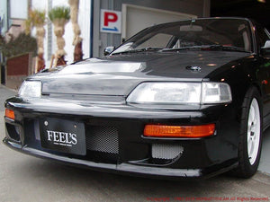 FEEL'S HONDA TWINCAM LIGHTWEIGHT BONNET AIR DUCT PLAIN CARBON FOR HONDA CR-X EF8 FEELS-00458