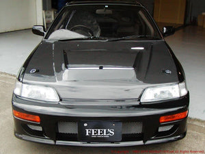 FEEL'S HONDA TWINCAM LIGHTWEIGHT BONNET AIR DUCT TWILL WEAVE CARBON FOR HONDA CR-X EF9 FEELS-00461
