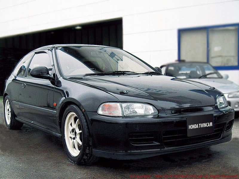 FEEL'S HONDA TWINCAM LIGHTWEIGHT BONNET PLAIN CARBON FOR HONDA CIVIC EG6 FEELS-00431