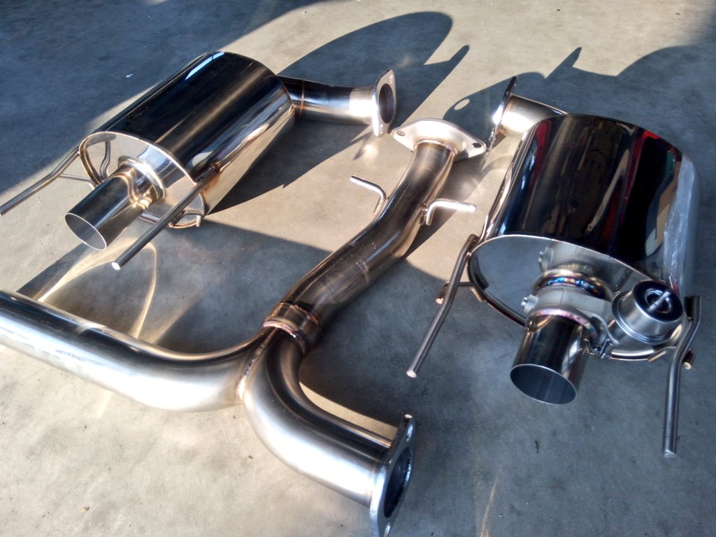 BADMOON RACING RPM REAR PIECE MODIFY MUFFLER EXHAUST FOR HONDA CIVIC FD2 BADMOONRACING-00001