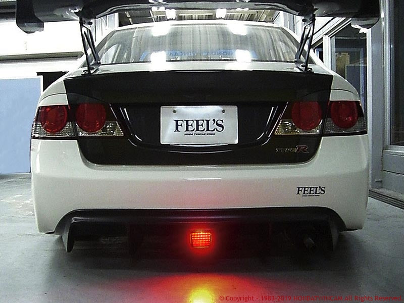 FEEL'S HONDA TWINCAM LED BACK FOG LIGHTS (REAR DIFFUSER PANEL OPTION) FRP FOR HONDA CIVIC FD2 TYPER LED BACK FOG LIGHTS (REAR DIFFUSER PANEL OPTION) FRP FRP FEELS-00326