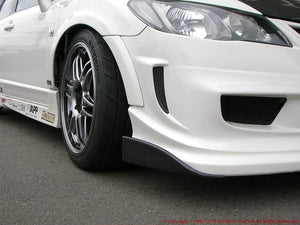 FEEL'S HONDA TWINCAM CARBON FRONT BUMPER SIDE FINS FOR HONDA CIVIC FD2 TYPER FEELS-00272