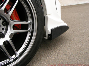 FEEL'S HONDA TWINCAM CARBON FRONT BUMPER SIDE FINS FOR HONDA CIVIC FD2 TYPER FEELS-00272