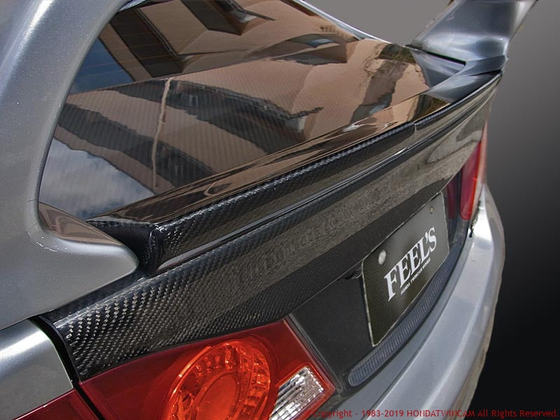 FEEL'S HONDA TWINCAM TRUNK SPOILER TWILL WEAVE CARBON FOR HONDA CIVIC FD2 TYPER FEELS-00240