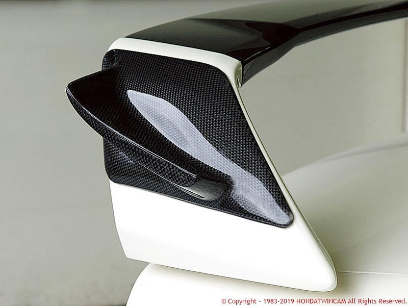 FEEL'S HONDA TWINCAM REAR WING SIDE SPOILER PLAIN WEAVE CARBON FOR HONDA CIVIC FD2 TYPER FEELS-00241
