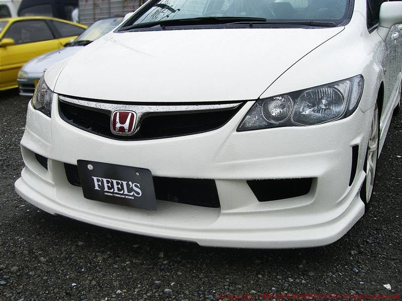 FEEL'S HONDA TWINCAM SPORTS FRONT BUMPER FRP FOR HONDA CIVIC FD2 TYPER FEELS-00270