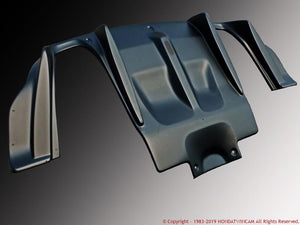 FEEL'S HONDA TWINCAM REAR DIFFUSER PANEL FOR LEFT AND RIGHT W OUT MUFFLER PLAIN CARBON FOR HONDA CIVIC FD2 TYPER FEELS-00312