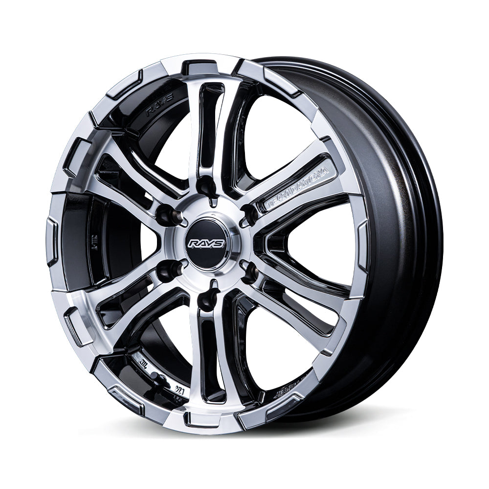 RAYS TEAM DAYTONA FDX-SG 17X6.5J 48 6X139.7 DC/SIDE RAISED BLACK METAL COAT (SAJ) 38337654814SAJ